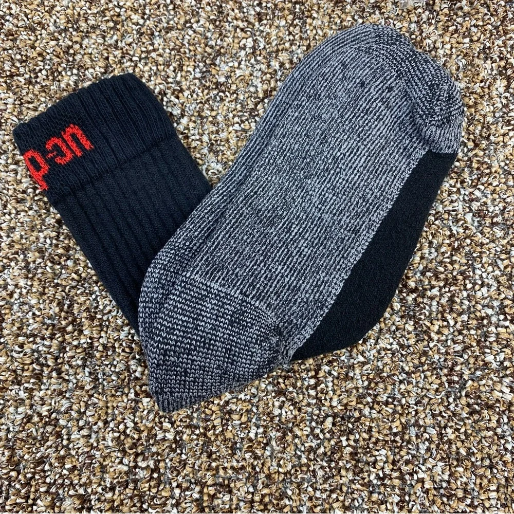 Snap-On Black and Gray Cotton Crew Work Socks - 3 pack ($12/pair) - Large - NWT - Picture 3 of 4